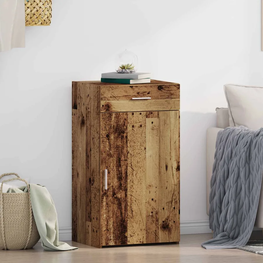 Buffet avec tiroir Bois ancien 50 x 42,5 x 93 cm