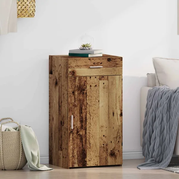 Buffet avec tiroir Bois ancien 50 x 42,5 x 93 cm