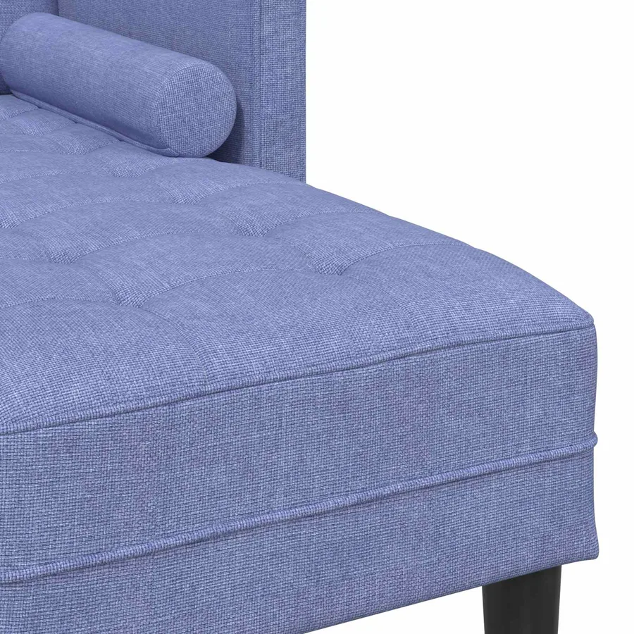 Ensemble de Canapés avec coussin 2 pcs Bleu denim Polyester - 13
