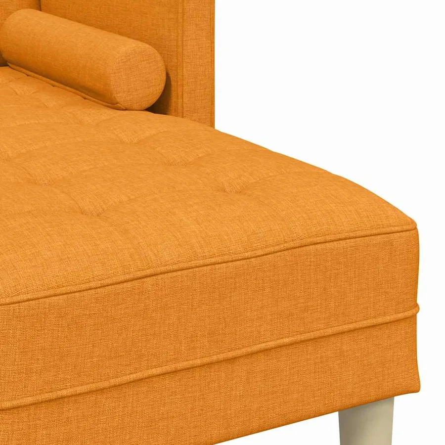 Ensemble de Canapés avec coussin 2 pcs Jaune foncé Polyester - 9
