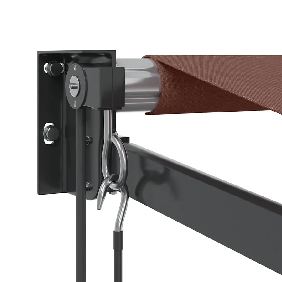 Auvent rétractable automatique marron 350x250 cm - 5