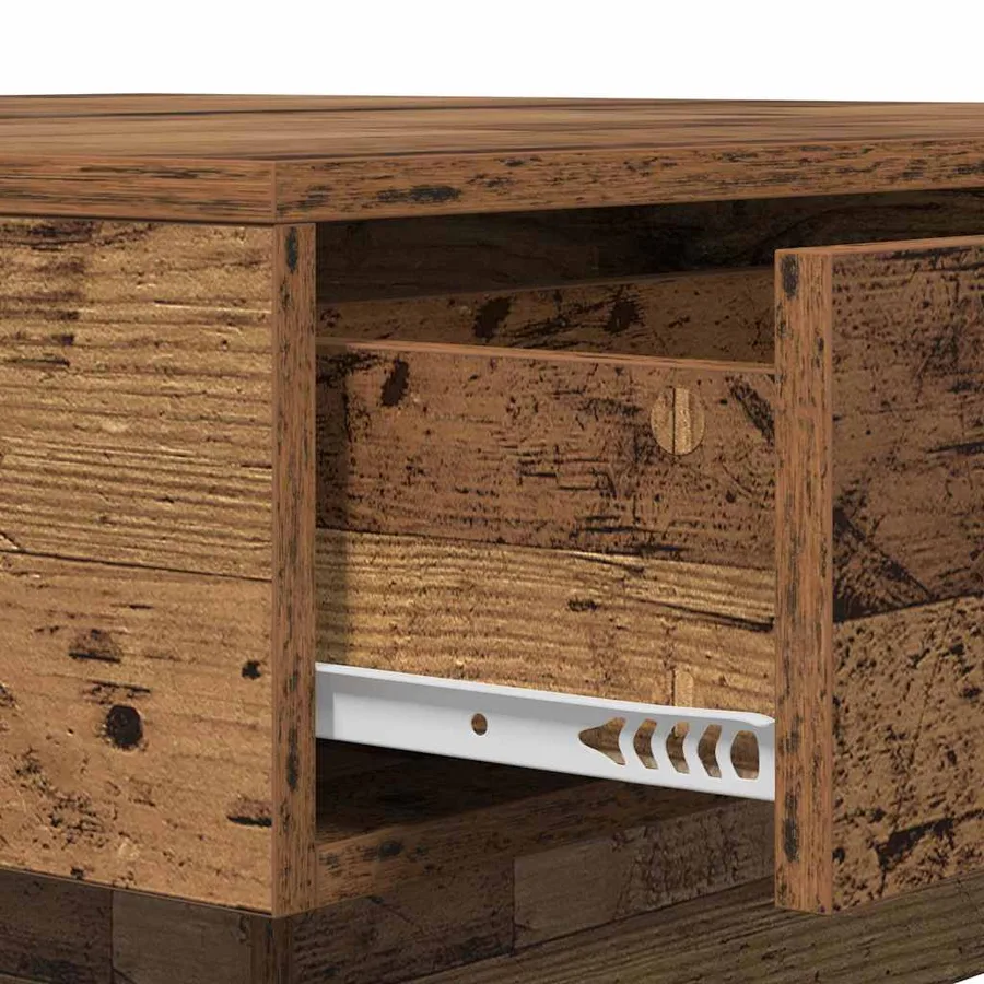 Table basse Bois ancien 90 x 90 x 28 cm Bois d'ingénierie - 9