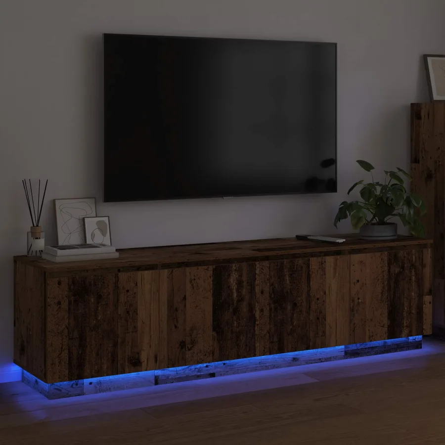 Meuble TV Bois Ancien 180 x 38 x 49 cm Bois d'ingénierie - 5
