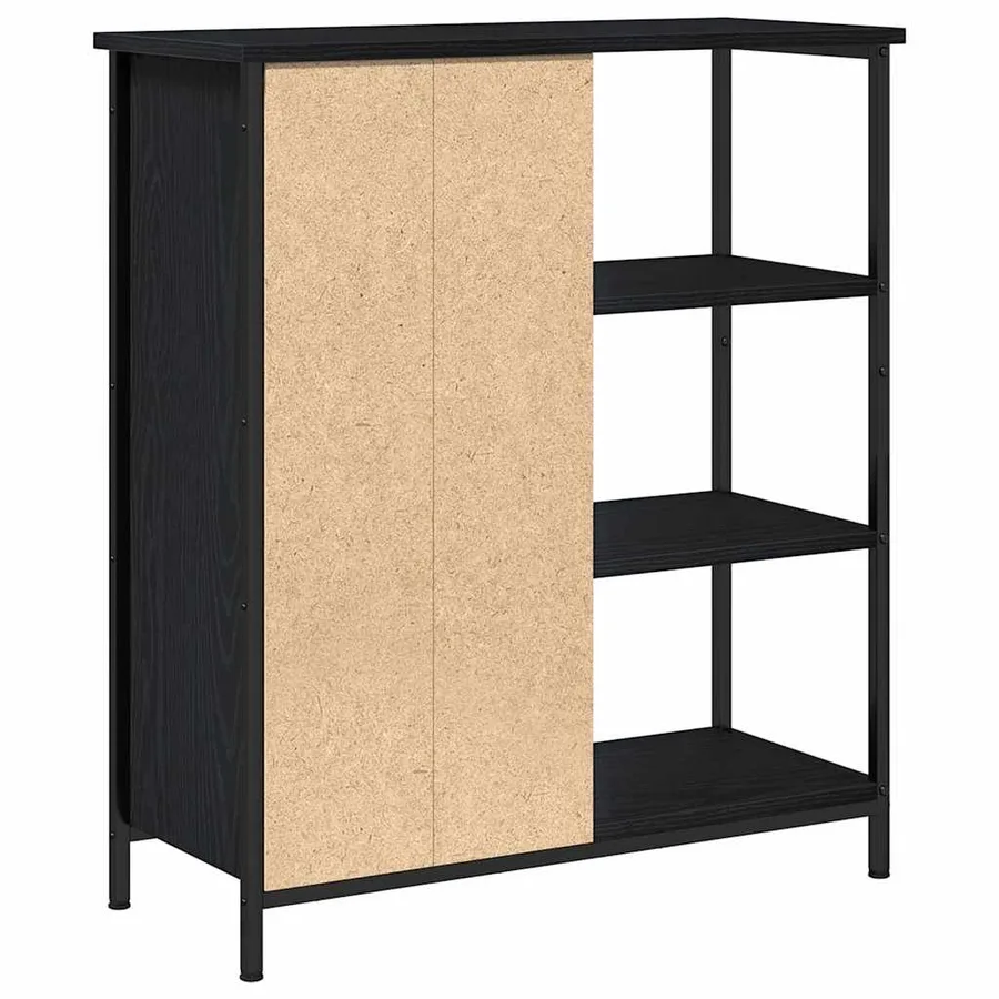 Buffet Chêne noir 70 x 30 x 80 cm - 4