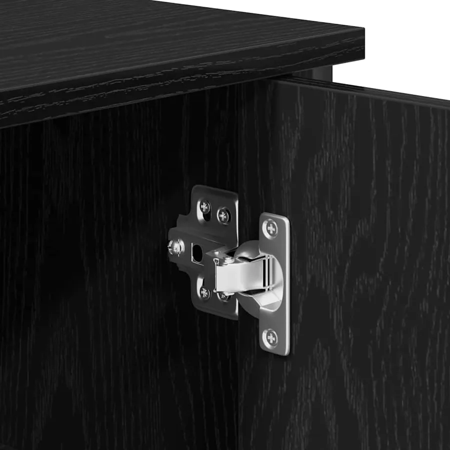 Buffet Chêne noir 70 x 30 x 80 cm - 7