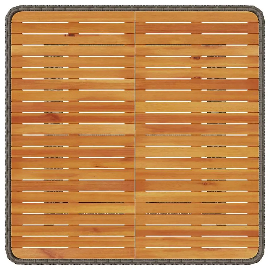 Ensemble de salle à manger pour jardin Gris polyrotin - 9