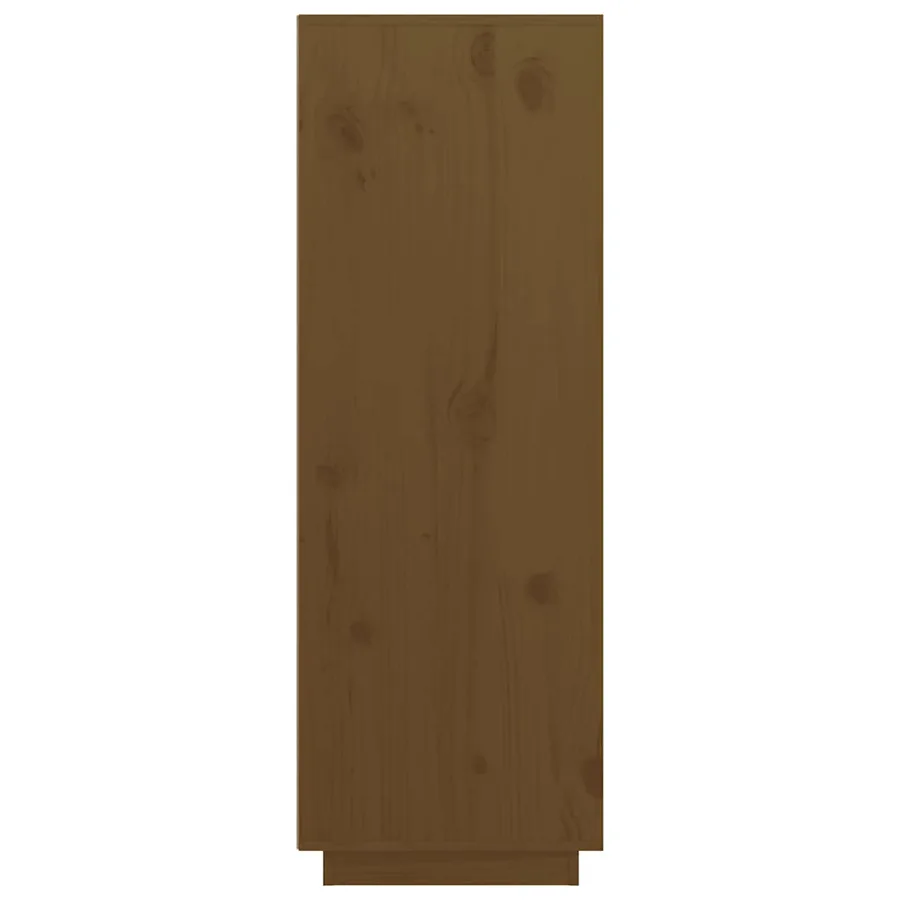 Buffet haut Marron miel 89x40x116,5 cm Bois massif de pin - 4