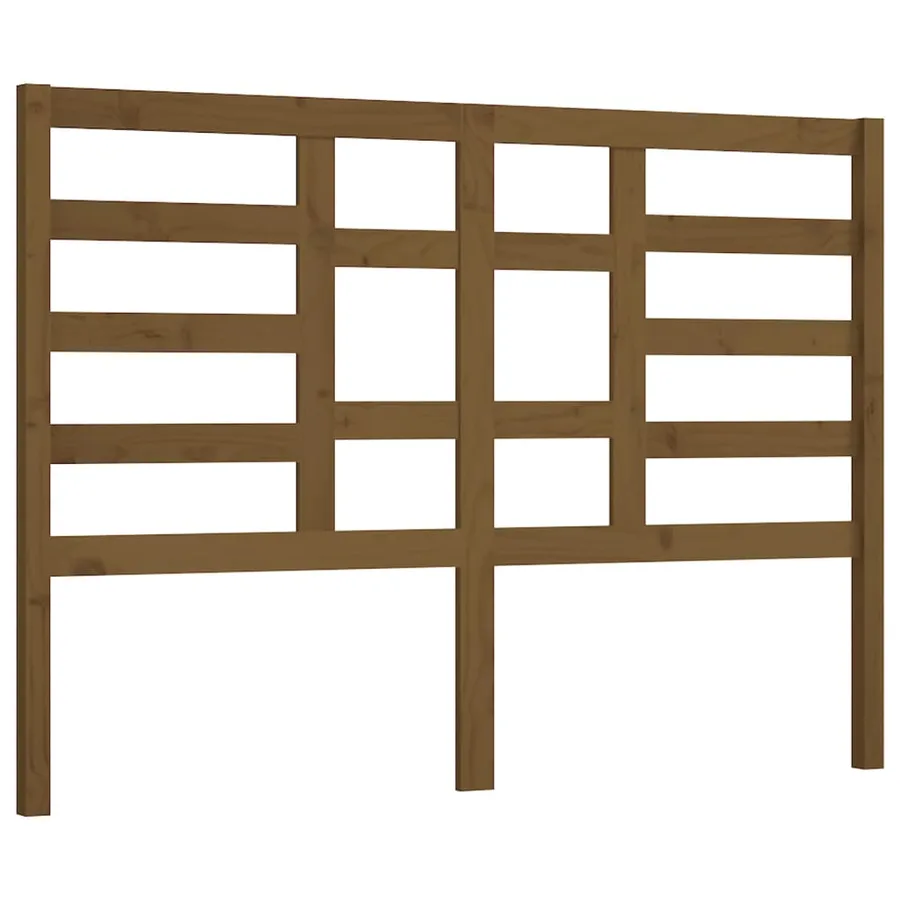 Tête de lit Marron miel 156x4x104 cm Bois massif de pin - 2