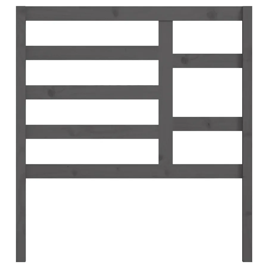 Tête de lit Gris 81x4x104 cm Bois massif de pin - 4