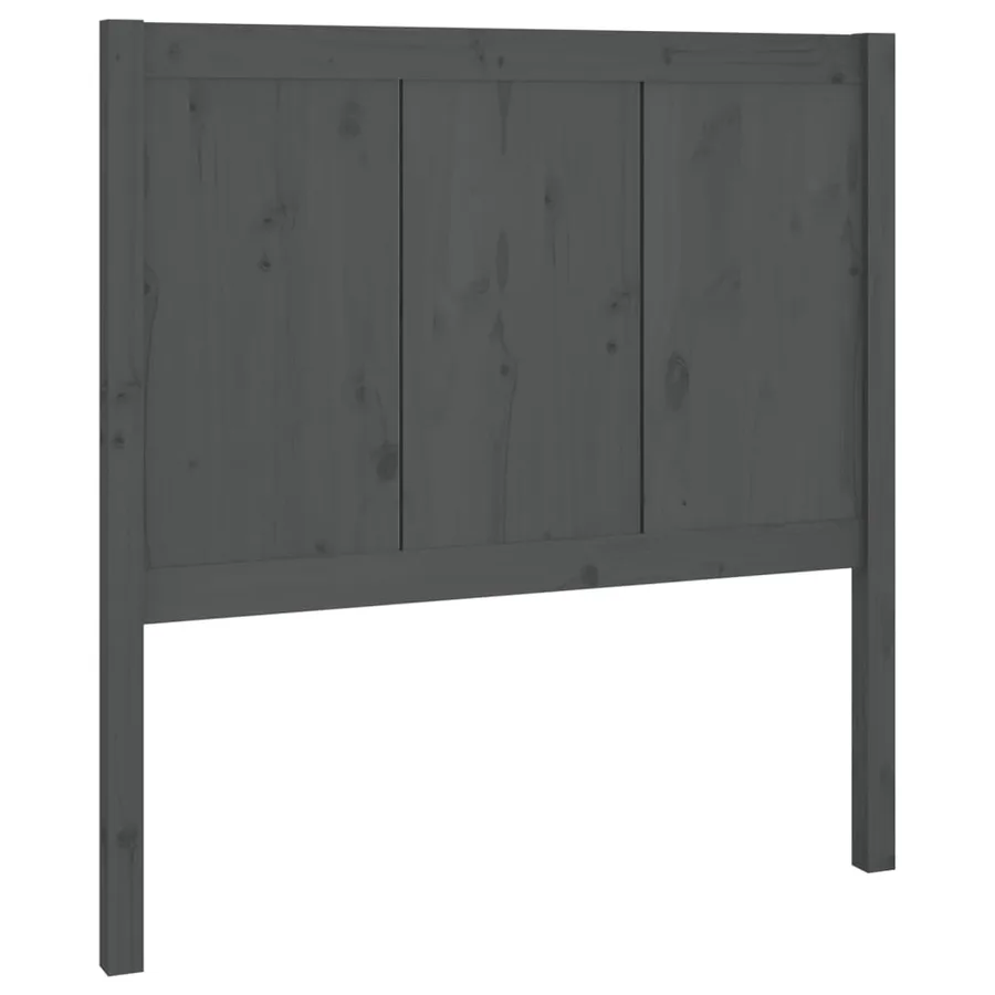 Tête de lit Gris 80,5x4x100 cm Bois massif de pin - 2