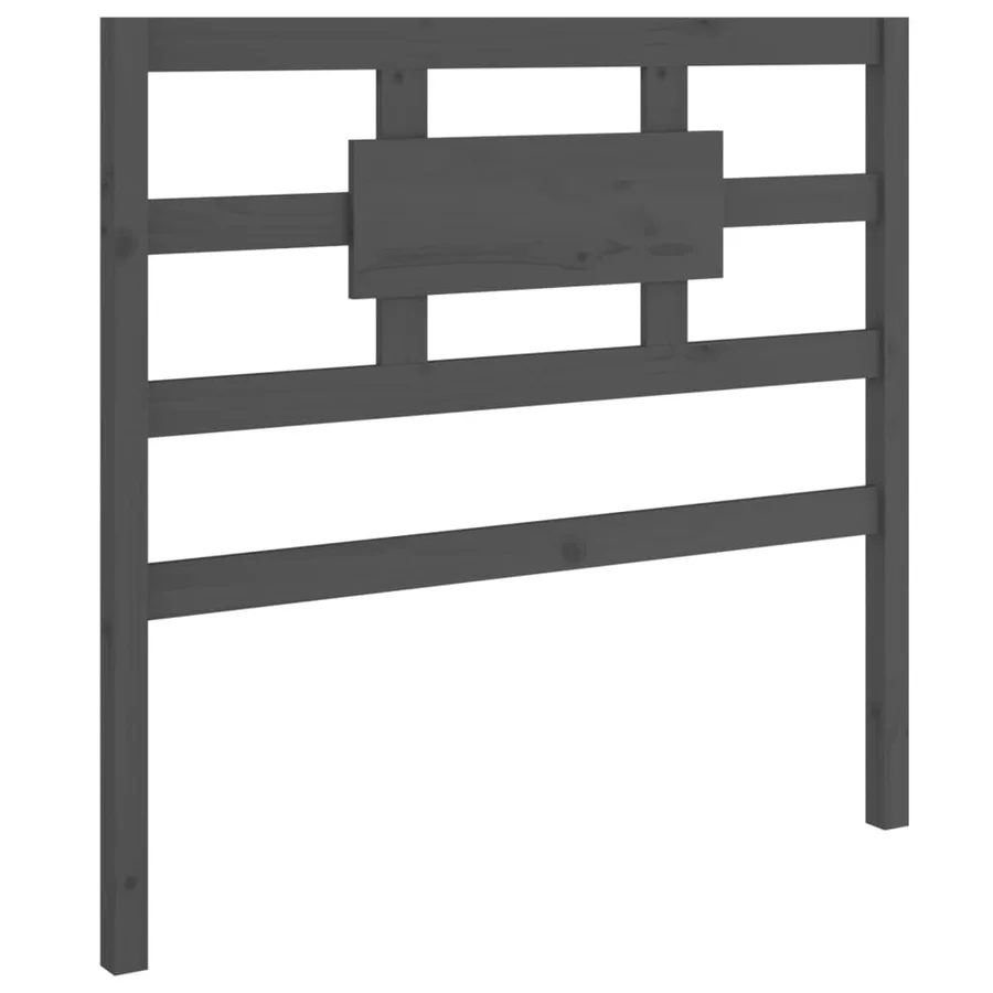 Tête de lit Gris 105,5x4x100 cm Bois massif de pin - 2
