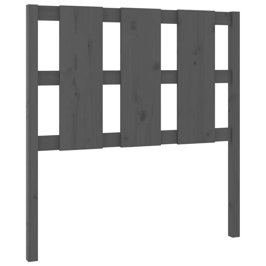 Tête de lit Gris 105,5x4x100 cm Bois massif de pin - 2