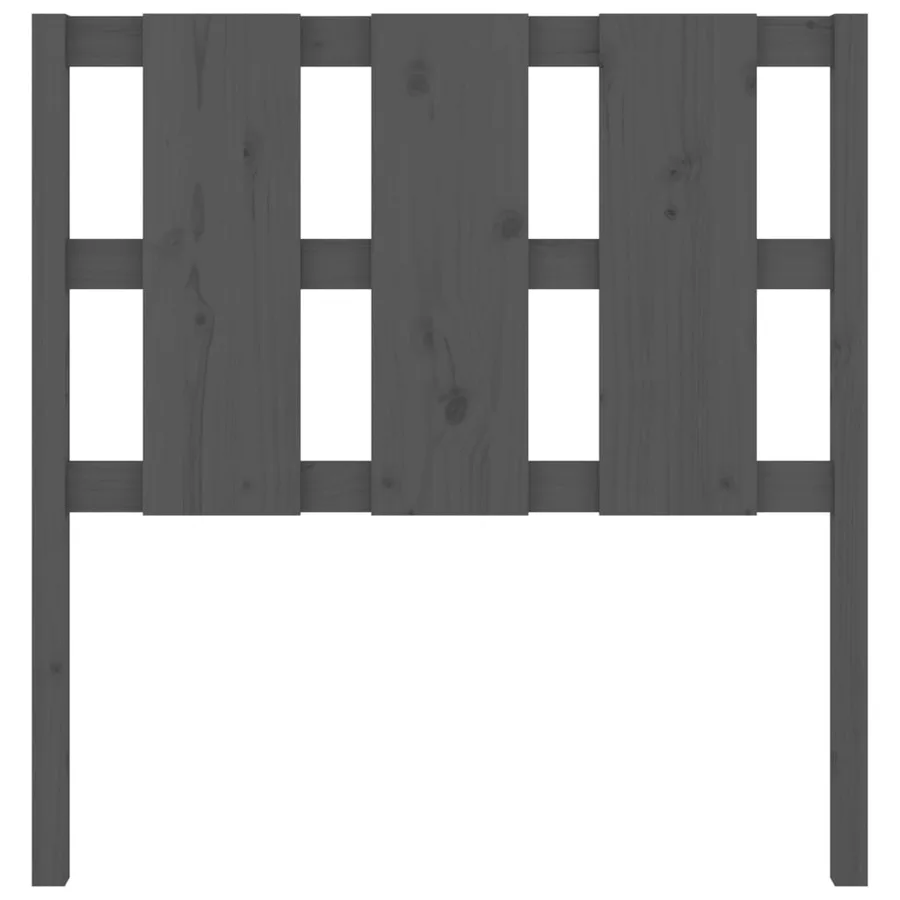 Tête de lit Gris 105,5x4x100 cm Bois massif de pin - 4