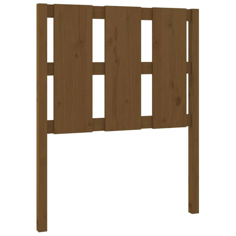 Tête de lit Marron miel 80,5x4x100 cm Bois massif de pin - 2