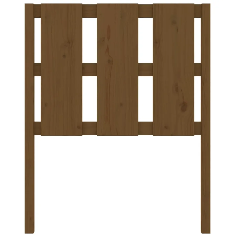 Tête de lit Marron miel 80,5x4x100 cm Bois massif de pin - 4