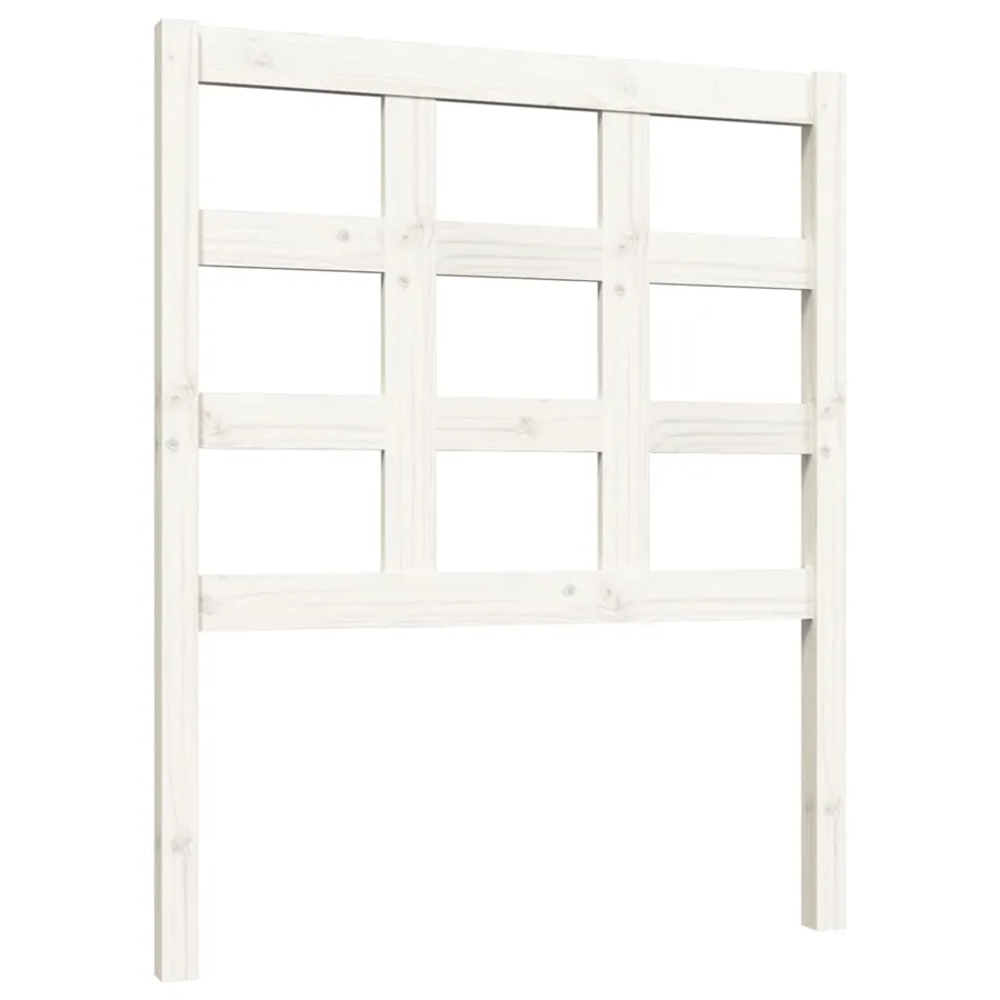 Tête de lit Blanc 80,5x4x100 cm Bois massif de pin - 2