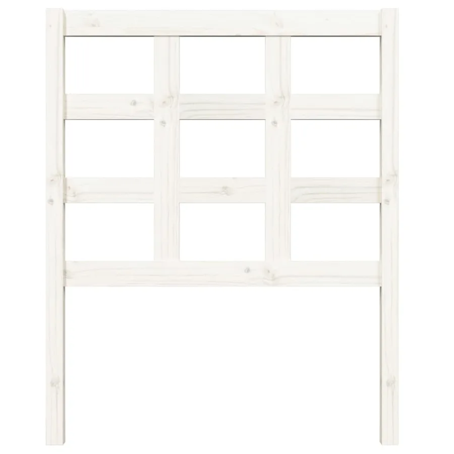 Tête de lit Blanc 80,5x4x100 cm Bois massif de pin - 3