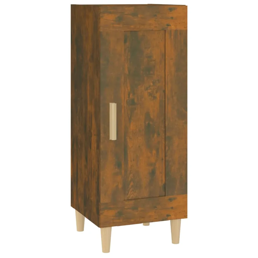Buffet Chêne fumé 34,5x34x90 cm Bois d'ingénierie - 2