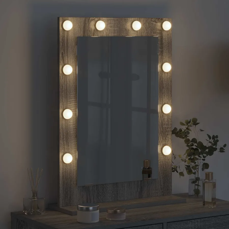 Miroir de vanité Rectangulaire Gris Sonoma 70 x 50 x 18 cm - 3