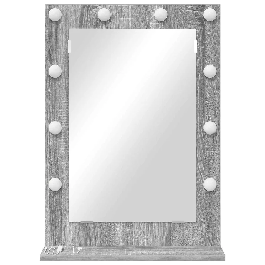 Miroir de vanité Rectangulaire Gris Sonoma 70 x 50 x 18 cm - 4