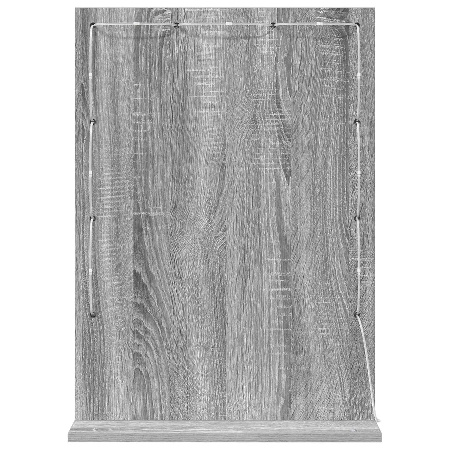 Miroir de vanité Rectangulaire Gris Sonoma 70 x 50 x 18 cm - 6
