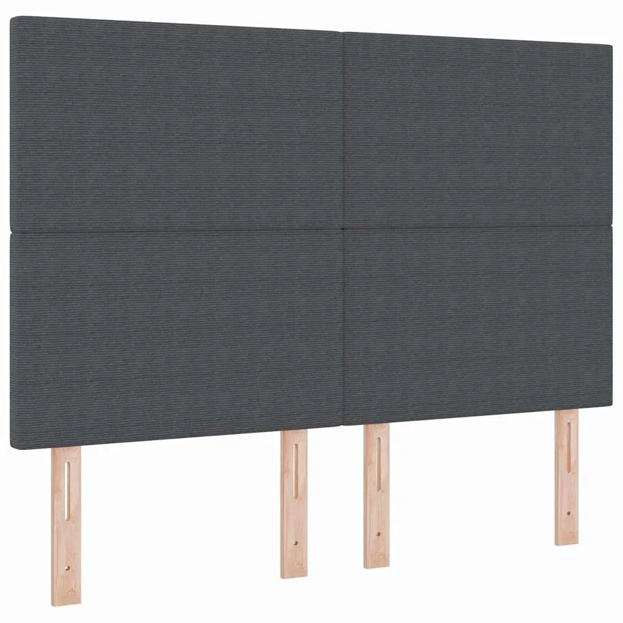 Lit à ressort LED Gris foncé et blanc 160 x 200 cm - 7