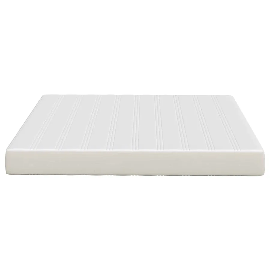 Matelas de Lit avec matelas Crème 180 x 200 cm tissu - 5
