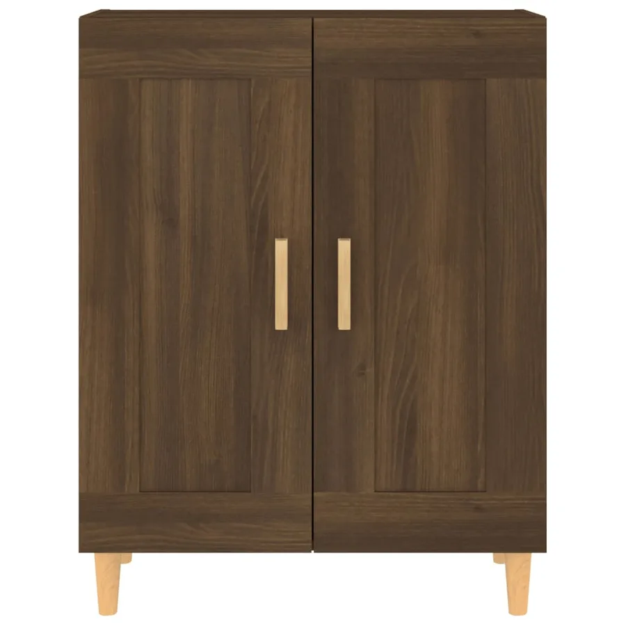 Buffet Chêne marron 69,5x34x90 cm Bois d'ingénierie - 6