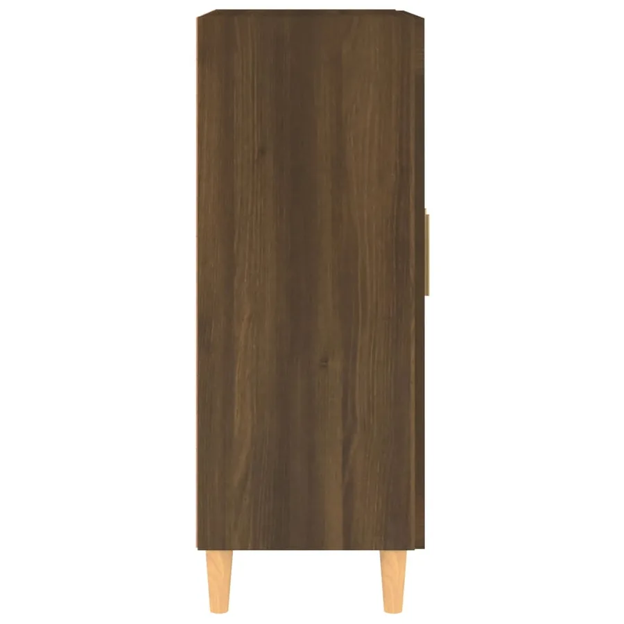 Buffet Chêne marron 69,5x34x90 cm Bois d'ingénierie - 8