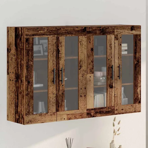 Armoires Murailles 2 pcs Bois ancien 69,5 x 34 x 90 cm