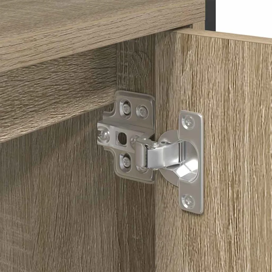 Cabinet de salle de bain avec stockage Beige 60 x 30 x 60 cm - 9