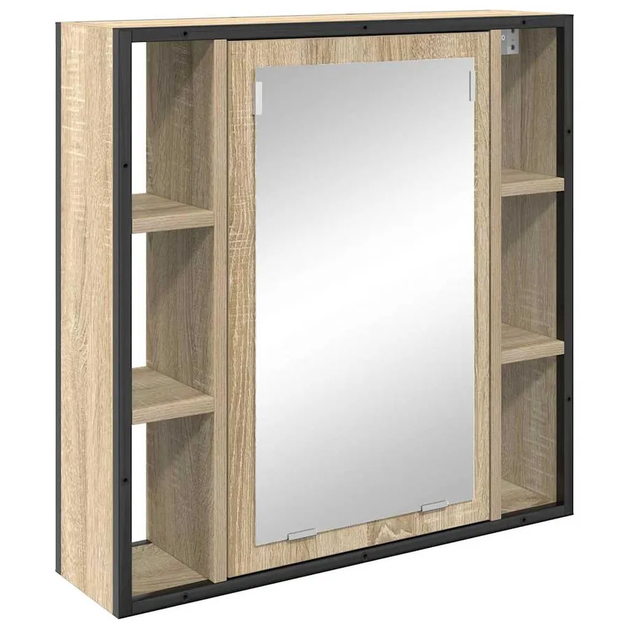 Ensemble de mobilier de salle de bain avec étagère 3 pcs Marron - 7