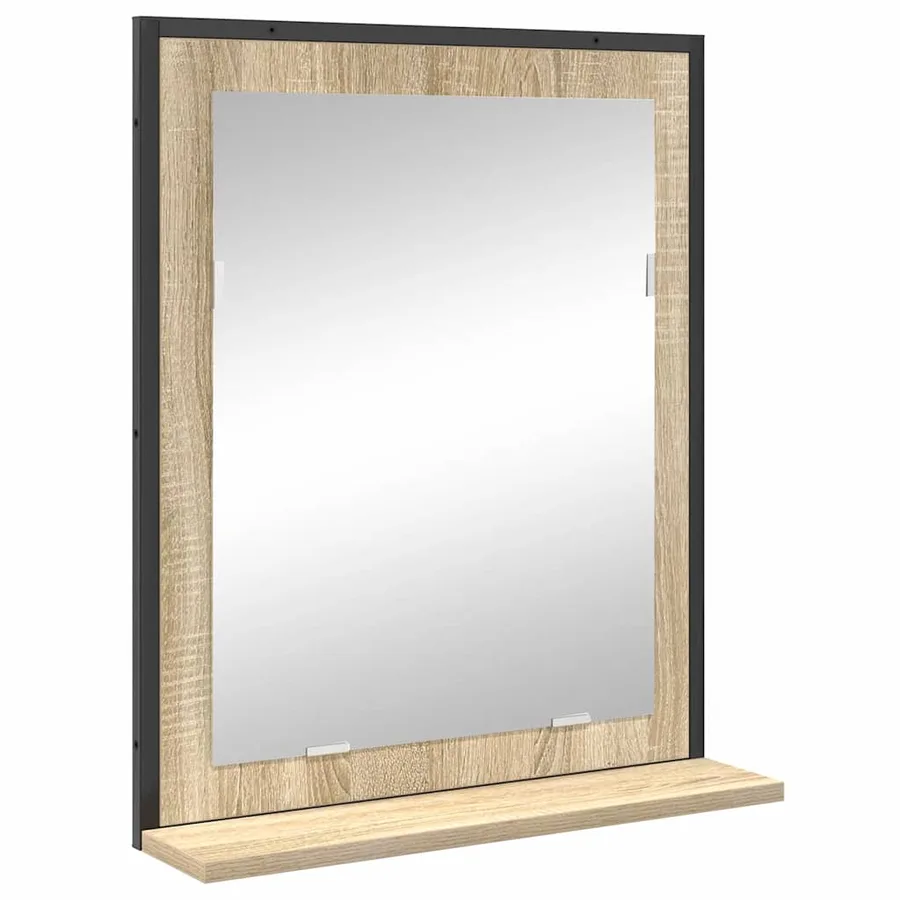 Ensemble de mobilier de salle de bain avec étagère 3 pcs Marron - 5
