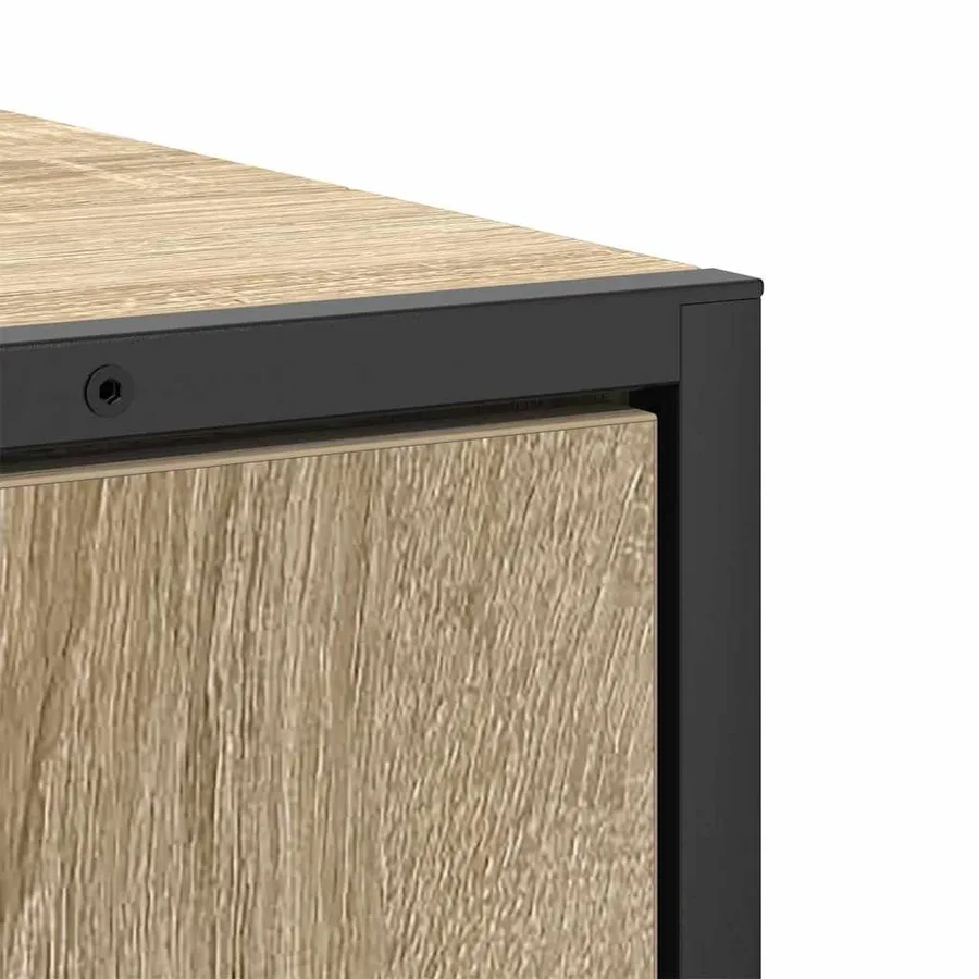 Ensemble de mobilier de salle de bain avec étagère 3 pcs Marron - 9