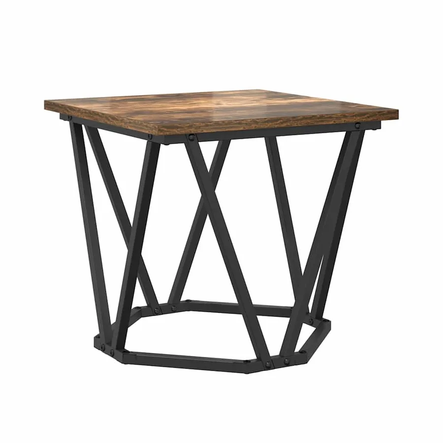 Ensemble de tables d'appoint 2 pcs Chêne fumé - 6
