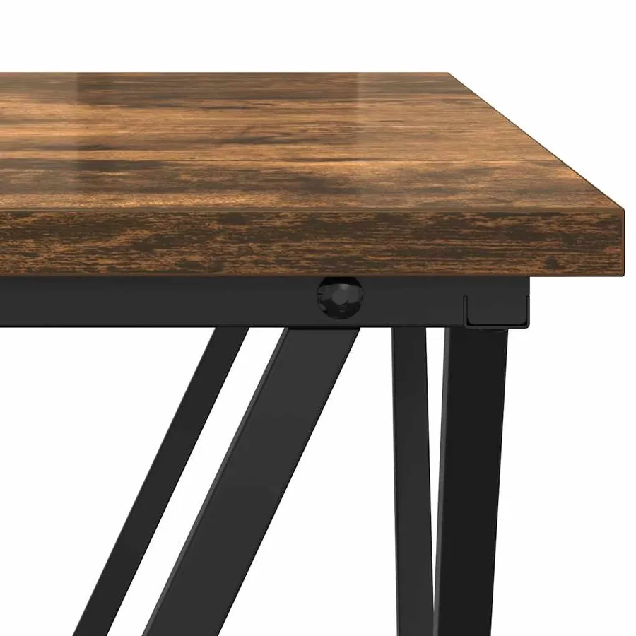 Ensemble de tables d'appoint 2 pcs Chêne fumé - 7