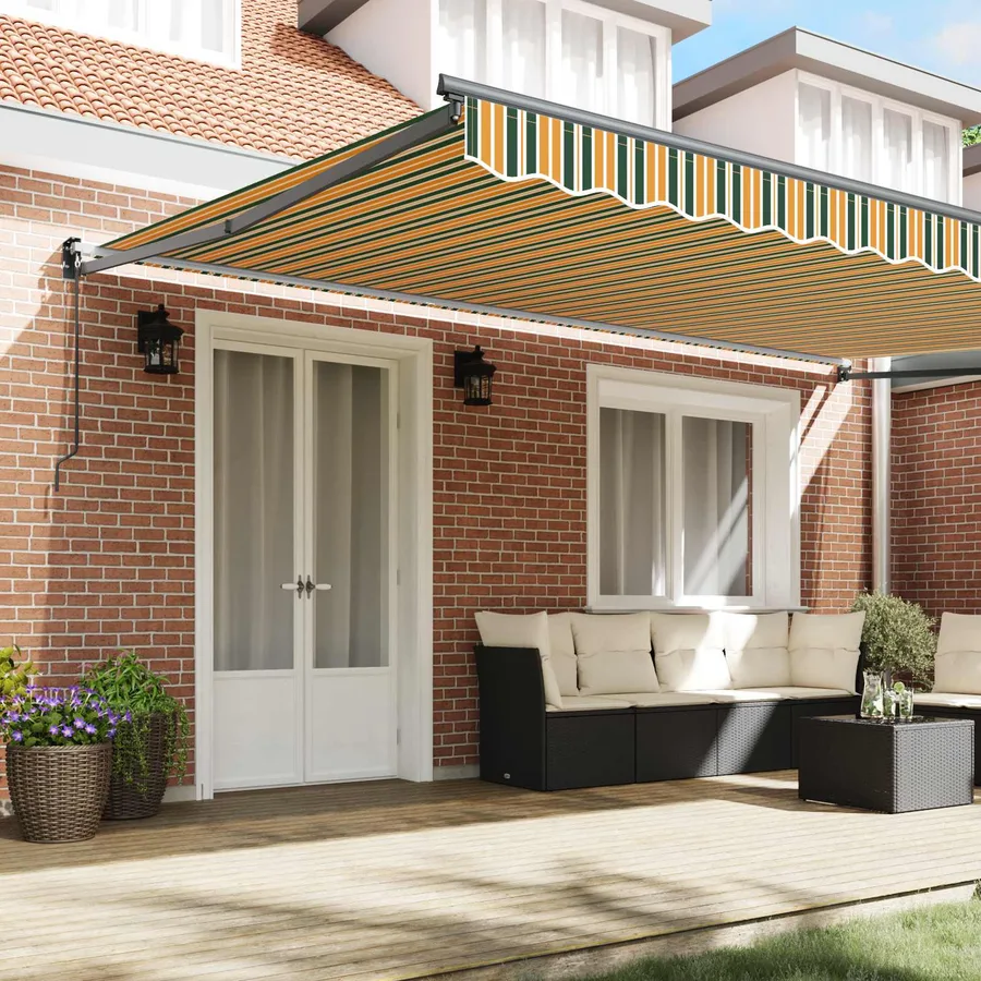 Auvent rétractable Multicolore 500 × 300 cm - 3