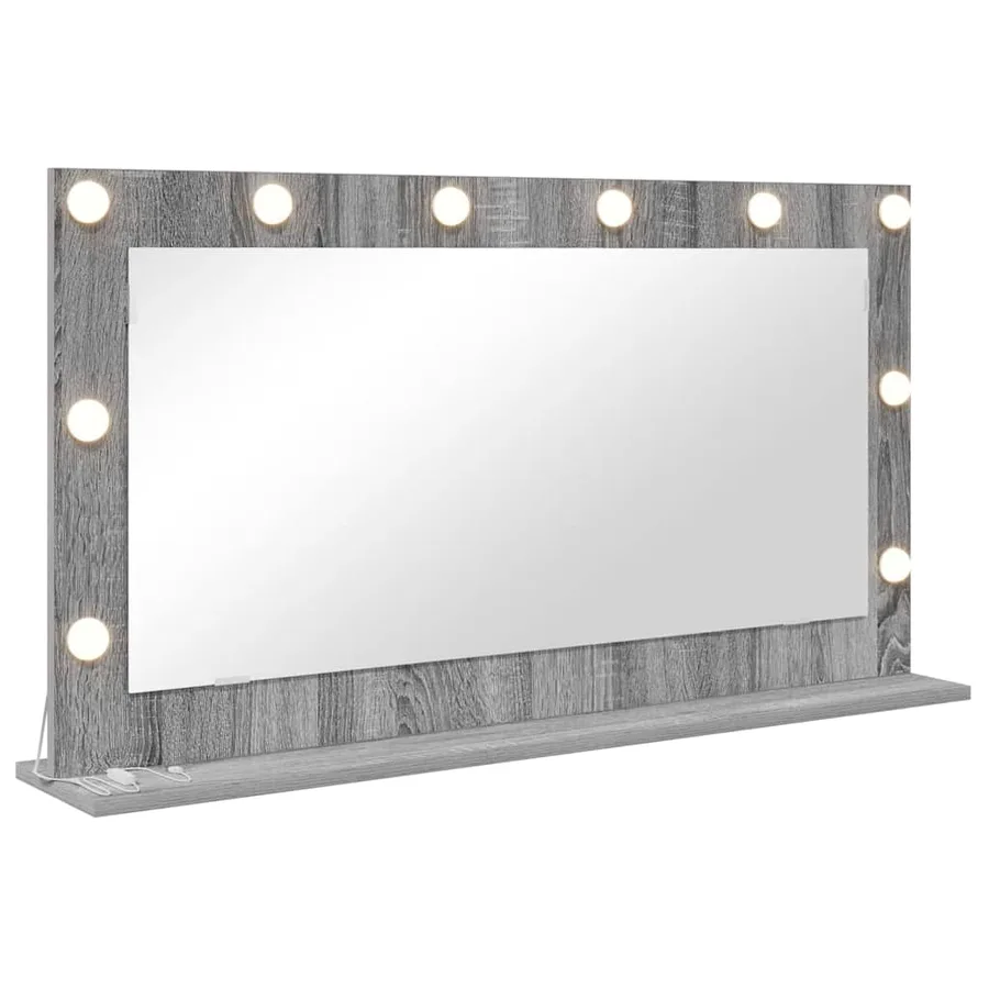 Miroir de vanité Rectangulaire Gris Sonoma 100 x 55 x 18 cm - 2