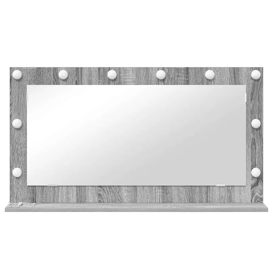 Miroir de vanité Rectangulaire Gris Sonoma 100 x 55 x 18 cm - 4