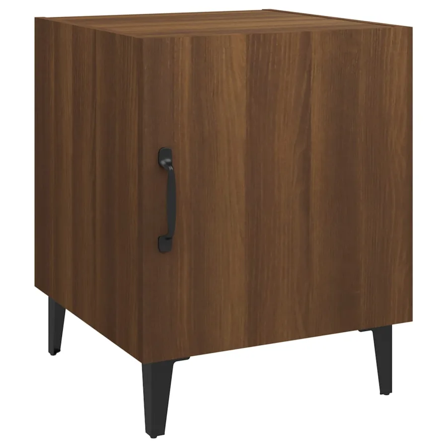 Tables de chevet 2 pcs Chêne marron Bois d'ingénierie - 3