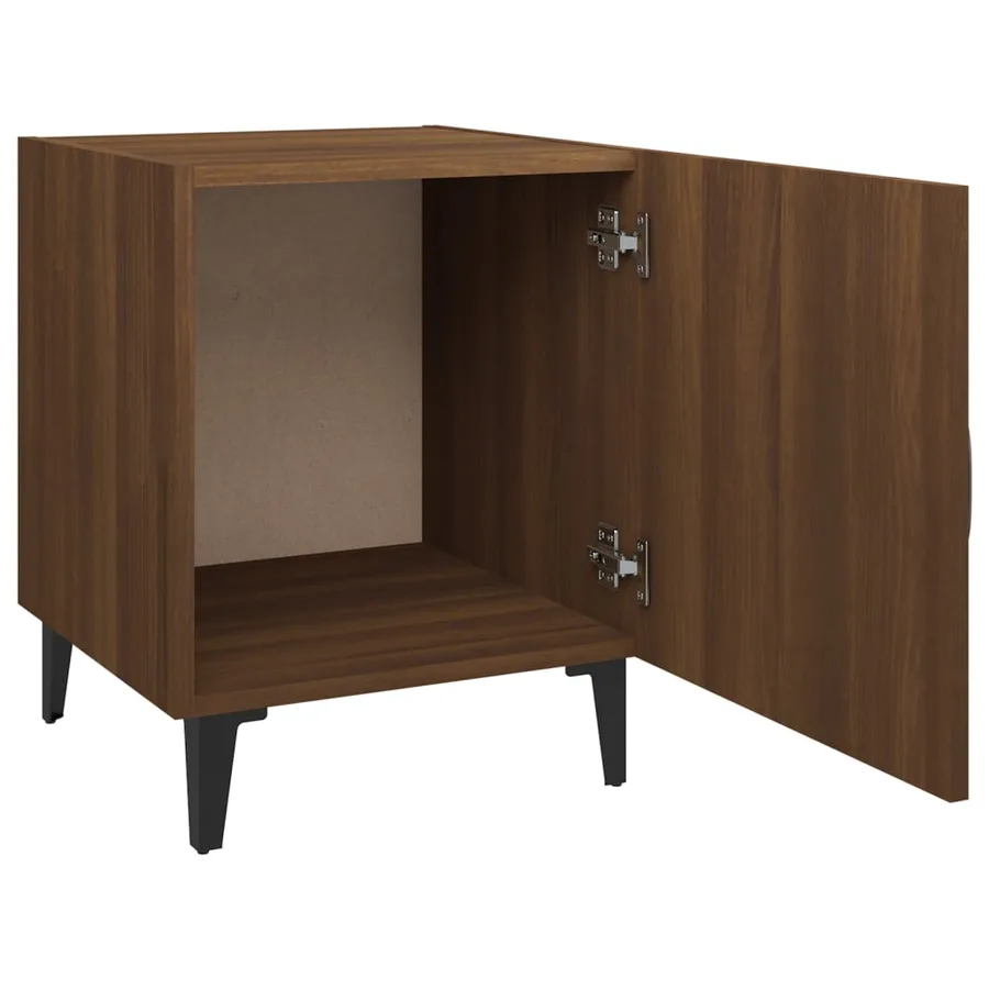 Tables de chevet 2 pcs Chêne marron Bois d'ingénierie - 6