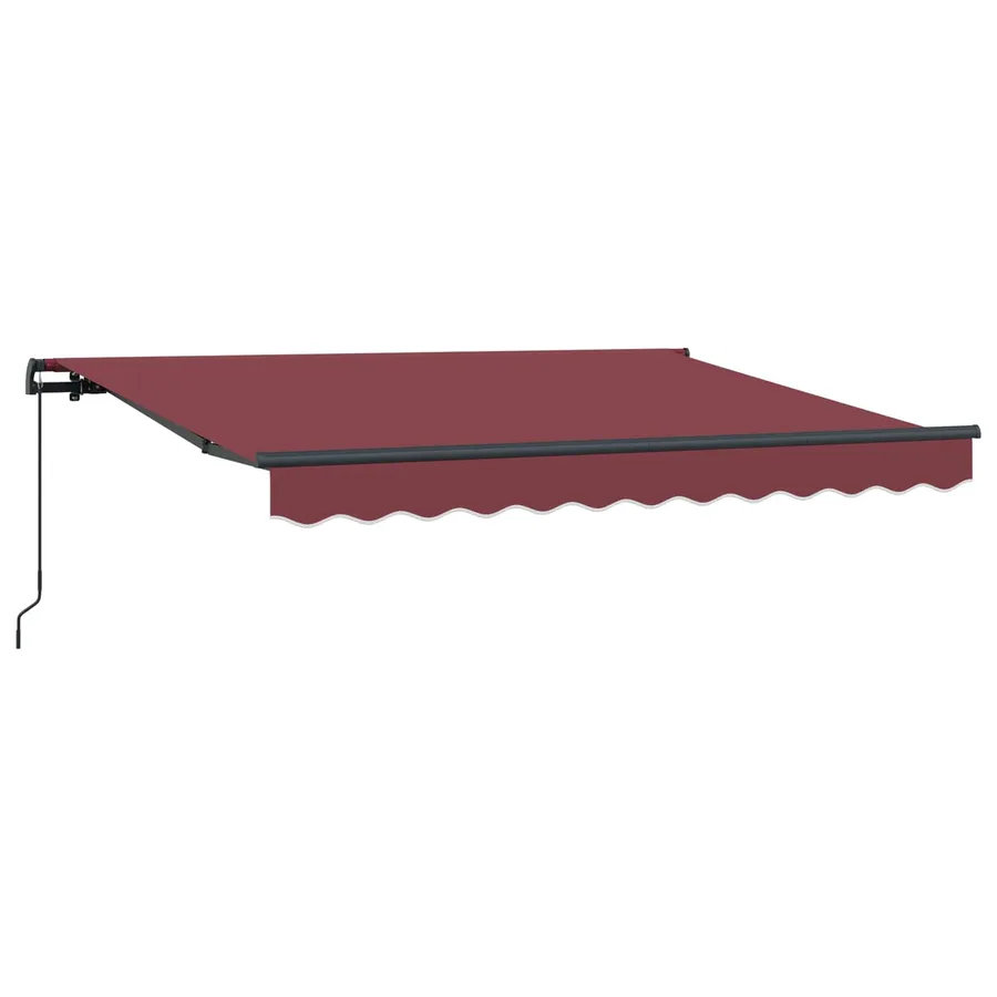 Auvent Rétractable Bordeaux 300 x 200 cm tissu - 2