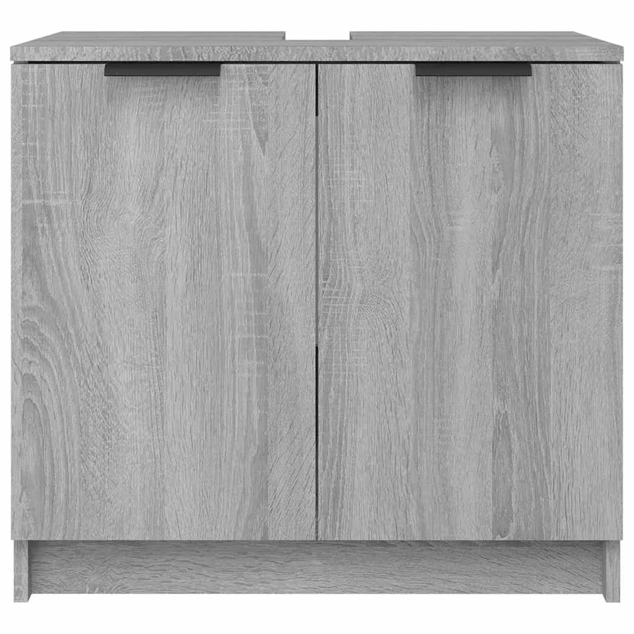 Armoire de bain Sonoma gris 64,5x33,5x59 cm Bois d'ingénierie - 7