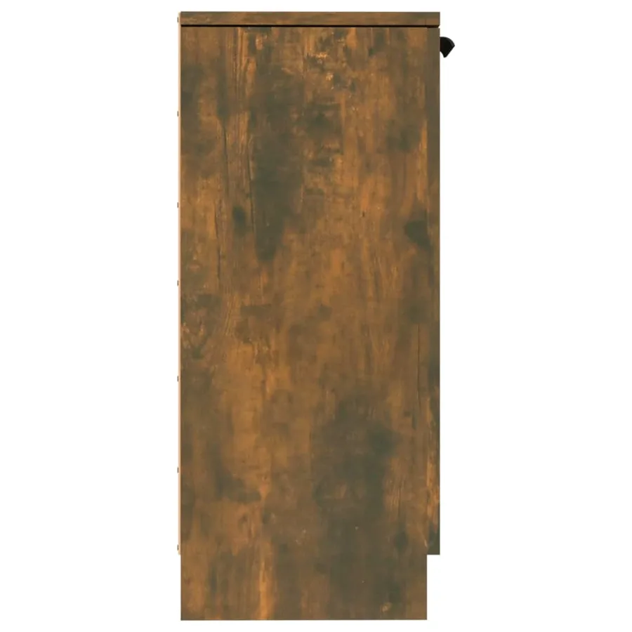 Buffets 2 pcs Chêne fumé 30x30x70 cm Bois d'ingénierie - 5