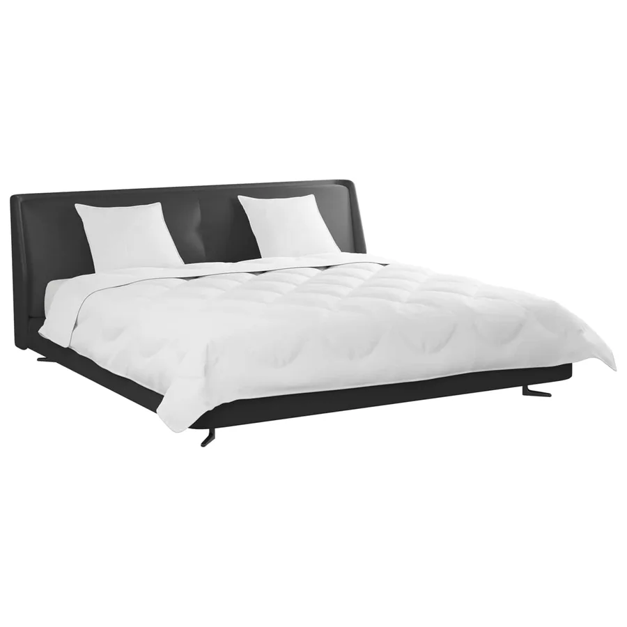 Couette avec Oreillers avec oreiller 3 pcs Blanc Microfibre - 3