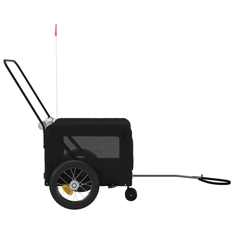 Remorque de vélo pour animaux de compagnie noir - 7
