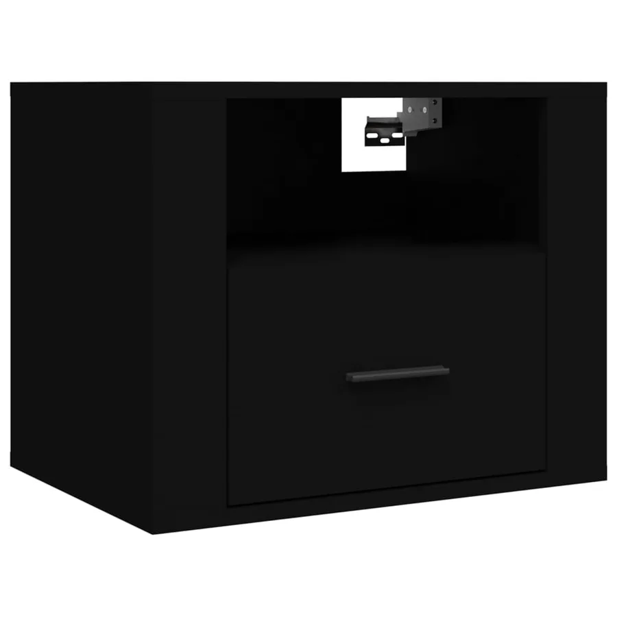 Tables de chevet murales 2 pcs Noir 50x36x40 cm - 5