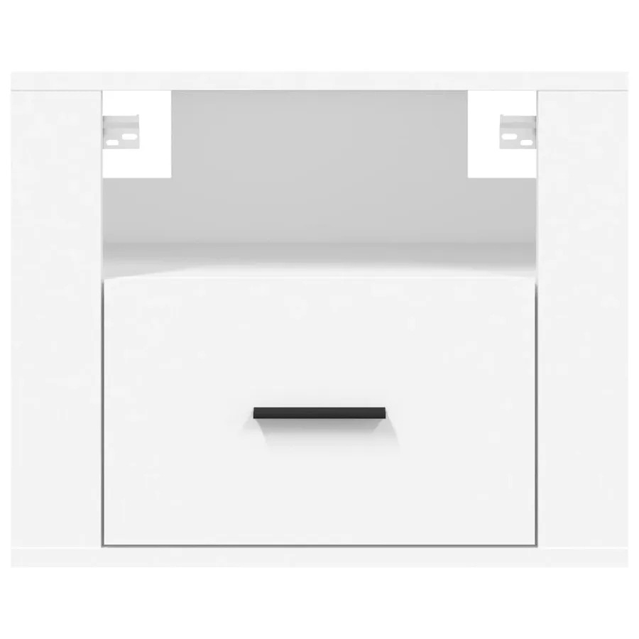 Tables de chevet murales 2 pcs Blanc 50x36x40 cm - 6