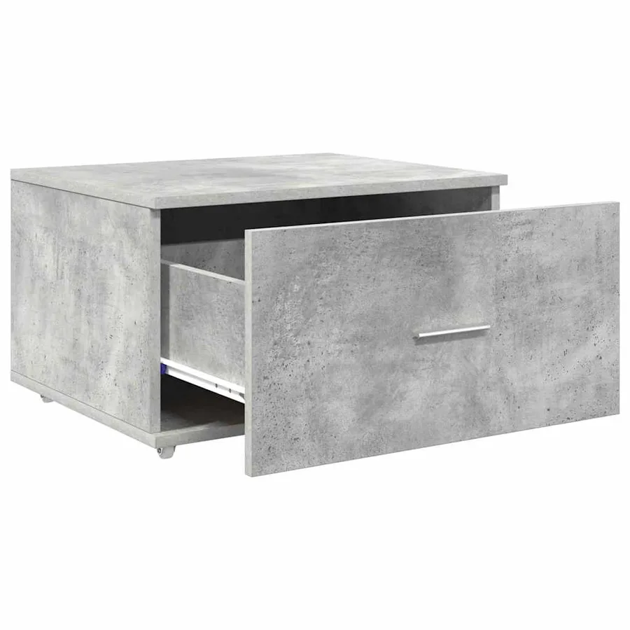 Armoire à tiroirs avec roue Gris béton 55 x 45 x 31 cm - 5