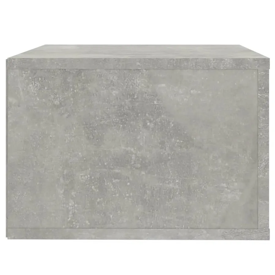 Table de chevet murale Gris béton 50x36x25 cm - 8